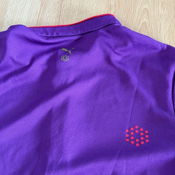 Puma Xs purple golf polo - Picture 6 of 7